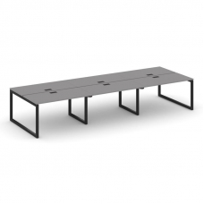 Стайл Проджект Рабочая станция двухсторонняя SN-5O.DRS-062 Серый Пепел/Металл Черный 3540*1232*750