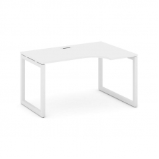 Style Project Стол рабочий эргоном. SN-5O.SPA-001(R) Белый/Металл Белый 1380*600/980*750