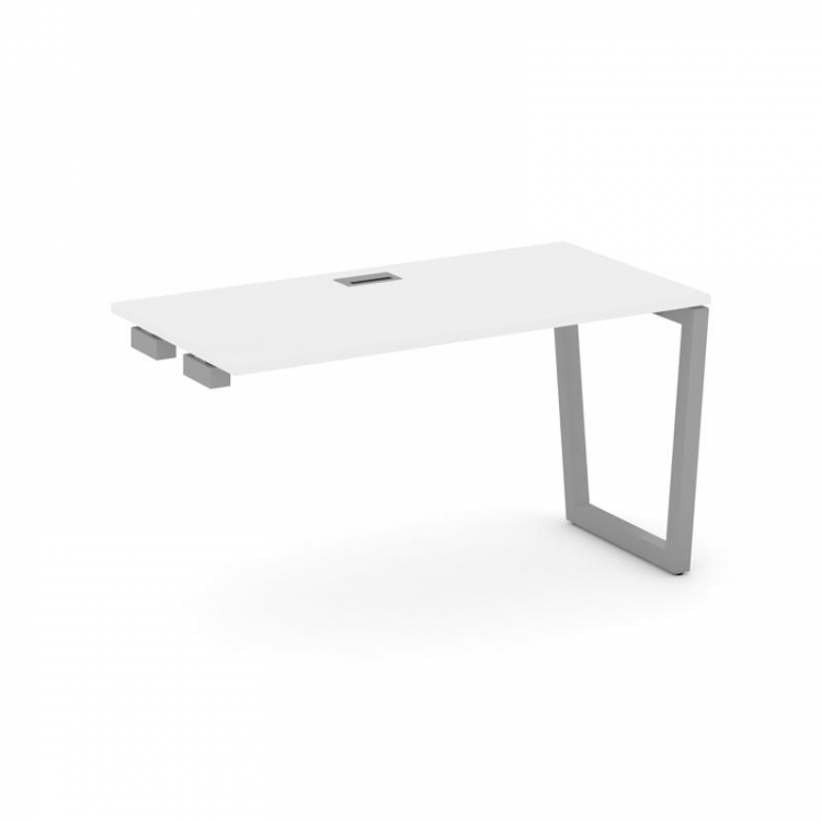 Style Project Стол-приставка к опор. элем. SN-5T2.OPRS-011 Белый/Металл Серый/Заглушка Пластик Сереб