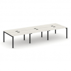 Style Project Рабочая станция 2-х сторон. SN-5P.DRS-072 Дуб Наварра/Металл Черный 3540*1432*750