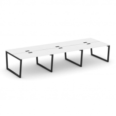 Style Project Рабочая станция 2-х сторон. SN-5T2.DRS-073 Белый/Металл Черный/Заглушка Пластик Черный