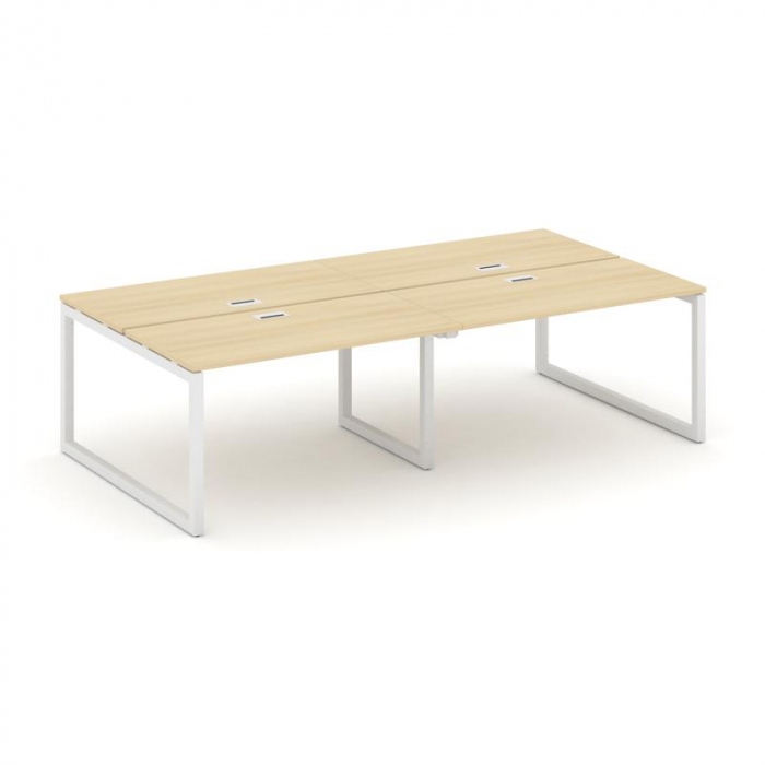 Style Project Рабочая станция 2-х сторон. SN-5O.DRS-054 Акация Лорка/Металл Белый 3160*1632*750