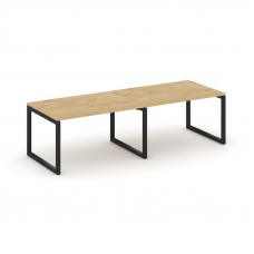 Стайл Проджект Стол переговорный SN-5O.SPRG-012.3 Тиквуд Светлый/Металл Черный 2360*980*750