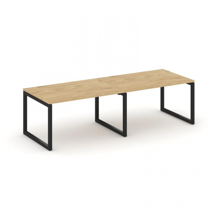 Стайл Проджект Стол переговорный SN-5O.SPRG-012.3 Тиквуд Светлый/Металл Черный 2360*980*750