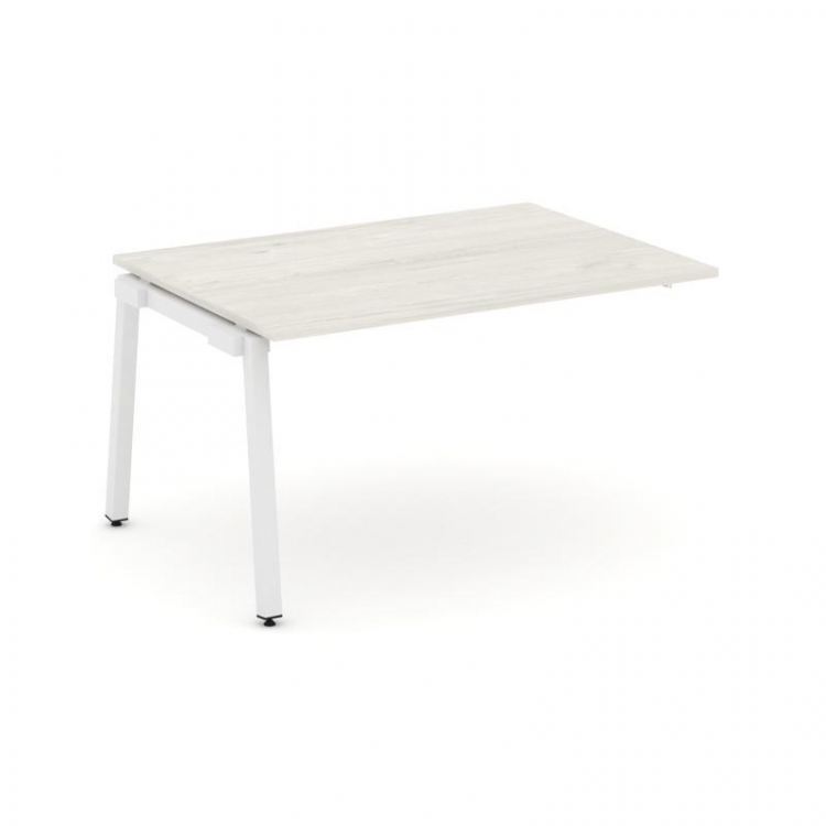 Style Project Проходной наб. элем. перег. стола SN-5A.NSPRG-001.3 Дуб Наварра/Металл Белый 980*980*7