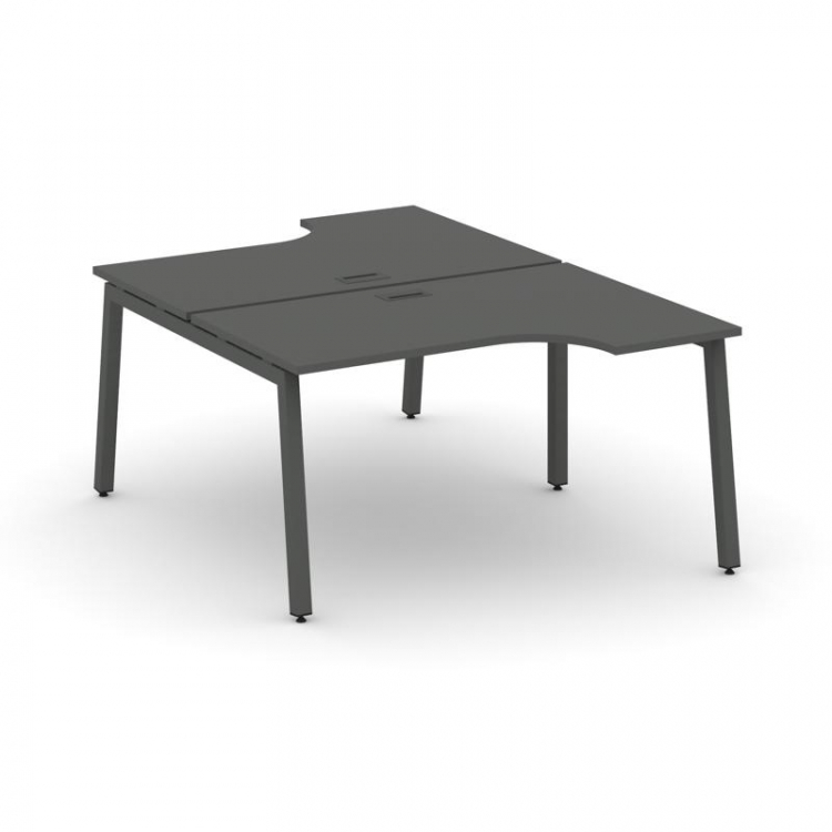 Style Project Рабочая станция эргоном. SN-5A.DRPA-002 Антрацит/Металл Антрацит 1580*1232/1992*750