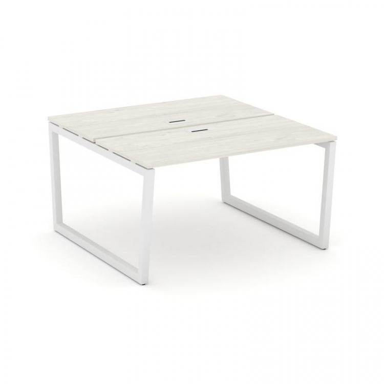 Style Project Рабочая станция 2-х сторон. SN-5T2.DRS-001 Дуб Наварра/Металл Белый/Заглушка Пластик Б