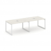 Style Project Стол переговорный SN-5O.SPRG-013 Дуб Наварра/Металл Белый 2760*980*750