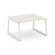 Style Project Стол переговорный SN-5T1.SPRG-032.3 Дуб Наварра/Металл Белый 1180*1180*750