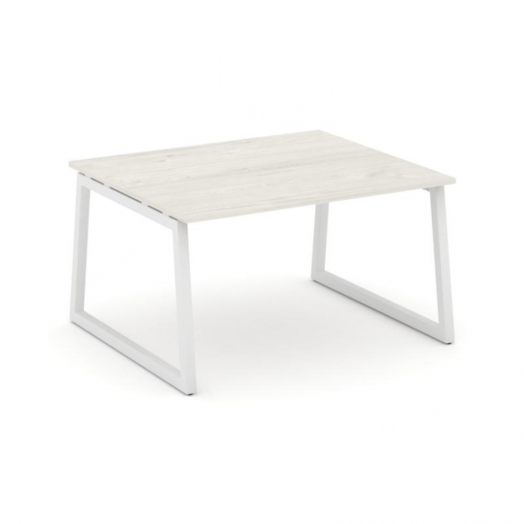 Style Project Стол переговорный SN-5T1.SPRG-032.3 Дуб Наварра/Металл Белый 1180*1180*750