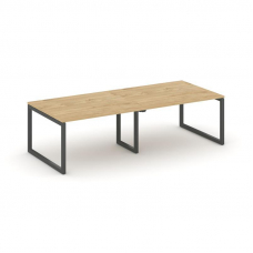 Style Project Стол переговорный SN-5O.SPRG-044.3 Тиквуд Светлый/Металл Антрацит 3160*1180*750