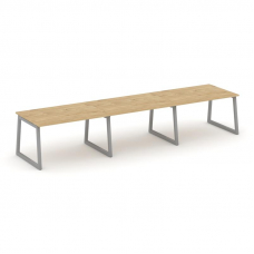 Style Project Стол переговорный SN-5T1.SPRG-021.3 Тиквуд Светлый/Металл Серый 2940*980*750