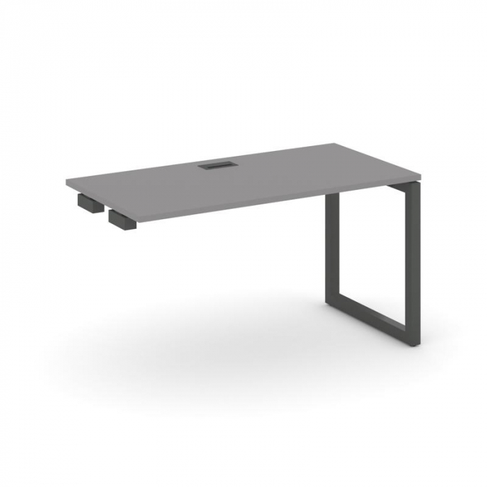 Стайл Проджект Стол приставка к опорным элементам SN-5O.OPRS-024 Серый Пепел/Металл Антрацит 1580*80