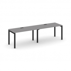 Стайл Проджект Рабочая станция односторонняя SN-5P.ORS-012 Серый Пепел/Металл Черный 2360*700*750