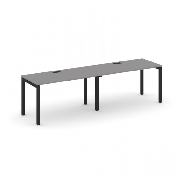 Стайл Проджект Рабочая станция односторонняя SN-5P.ORS-012 Серый Пепел/Металл Черный 2360*700*750