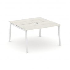 Style Project Рабочая станция 2-х сторон. SN-5A.DRS-004 Дуб Наварра/Металл Белый 1580*1232*750