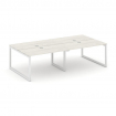 Style Project Рабочая станция 2-х сторон. SN-5O.DRS-042 Дуб Наварра/Металл Белый 2360*1432*750