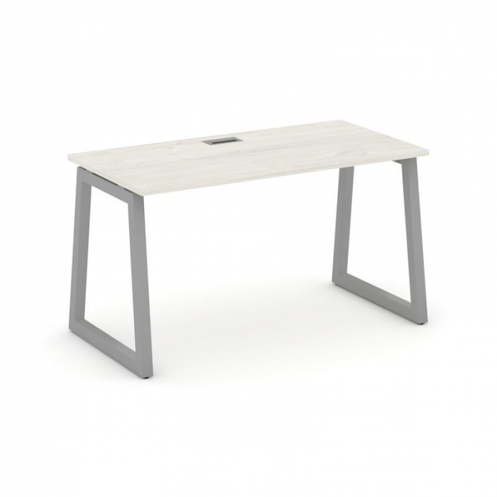 Style Project Стол письменный SN-5T1.SP-001 Дуб Наварра/Металл Серый/Заглушка Пластик Серебро 980*60