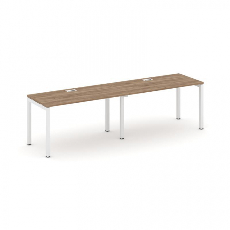 Style Project Рабочая станция 1 сторон. SN-5P.ORS-001 Дуб Табак/Металл Белый 1960*600*750