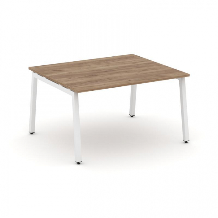 Style Project Стол переговорный SN-5A.SPRG-034.3 Дуб Табак/Металл Белый 1580*1180*750