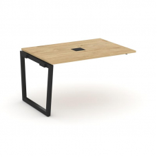 Style Project Проходной наб. элем. перег. стола SN-5T2.NSPRG-001 Тиквуд Светлый/Металл Черный/Заглуш