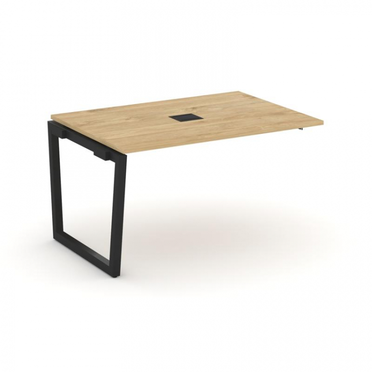 Style Project Проходной наб. элем. перег. стола SN-5T2.NSPRG-001 Тиквуд Светлый/Металл Черный/Заглуш