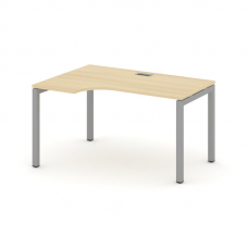 Style Project Стол рабочий эргоном. SN-5P.SPA-002(L) Акация Лорка/Металл Серый 1580*600/980*750