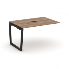 Style Project Проходной наб. элем. перег. стола SN-5T2.NSPRG-001 Дуб Табак/Металл Черный/Заглушка Ме