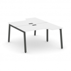 Style Project Рабочая станция эргоном. SN-5A.DRPA-002 Белый/Металл Антрацит 1580*1232/1992*750