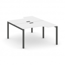 Style Project Рабочая станция эргоном. SN-5P.DRPA-021 Белый/Металл Антрацит 1380*1632/1992*750