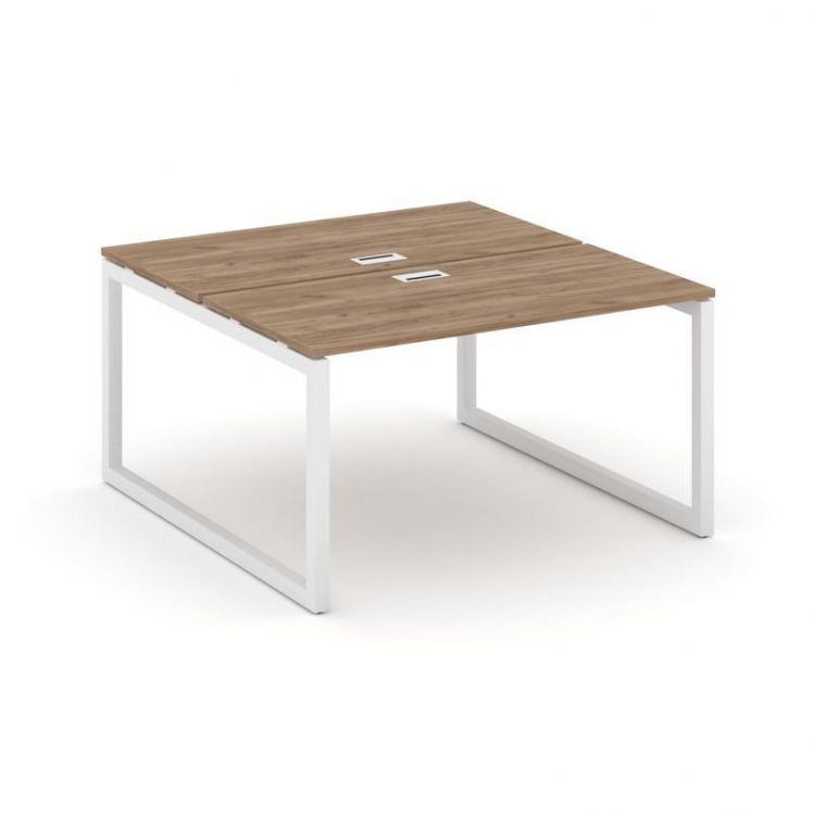 Style Project Рабочая станция 2-х сторон. SN-5O.DRS-024 Дуб Табак/Металл Белый 1580*1632*750