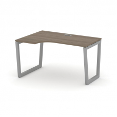 Style Project Стол рабочий эргоном. SN-5T2.SPA-012(L) Вяз Благородный/Металл Серый/Заглушка Пластик