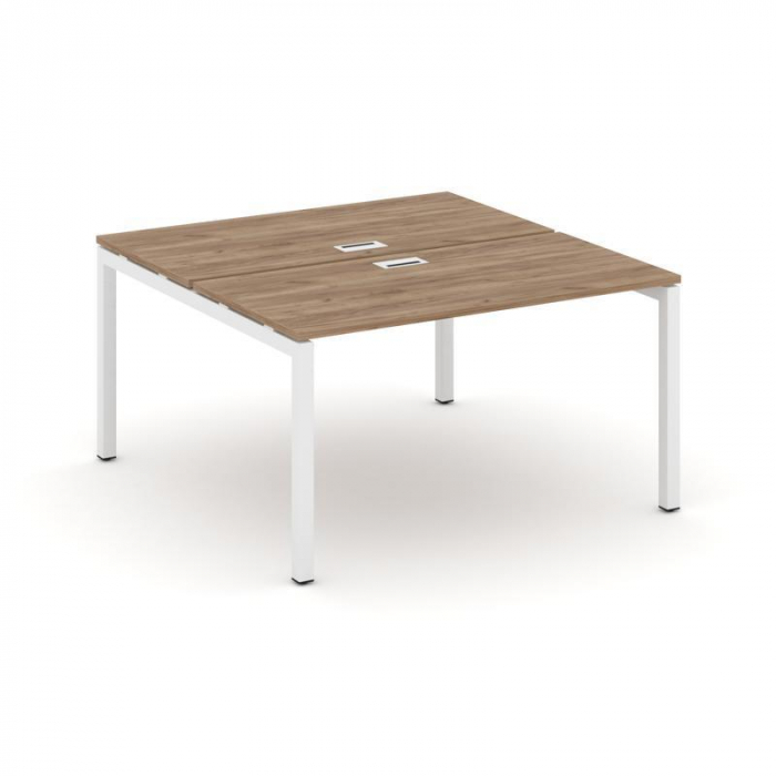 Style Project Рабочая станция 2-х сторон. SN-5P.DRS-021 Дуб Табак/Металл Белый 980*1632*750