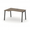 Style Project Стол рабочий эргоном. SN-5A.SPA-011(L) Вяз Благородный/Металл Антрацит 1380*700/980*75