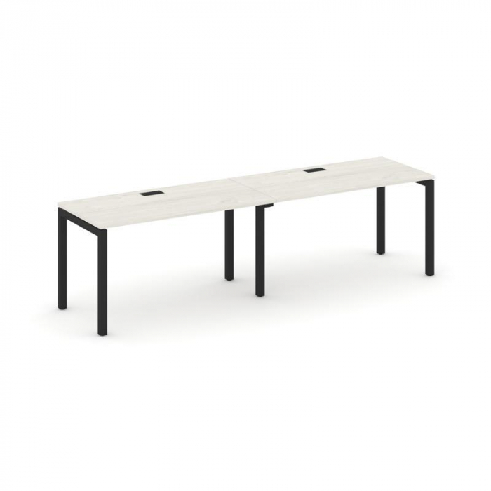 Стайл Проджект Рабочая станция 1 сторон. SN-5P.ORS-014 Дуб Наварра/Металл Черный 3160*700*750