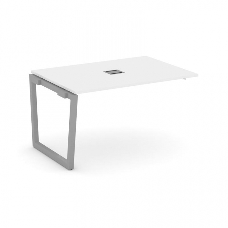 Style Project Проходной наб. элем. перег. стола SN-5T2.NSPRG-001 Белый/Металл Серый/Заглушка Металл