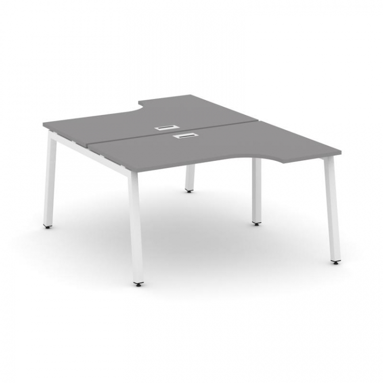 Стайл Проджект Рабочая станция эргономичная SN-5A.DRPA-002 Серый Пепел/Металл Белый 1580*1232/1992*7