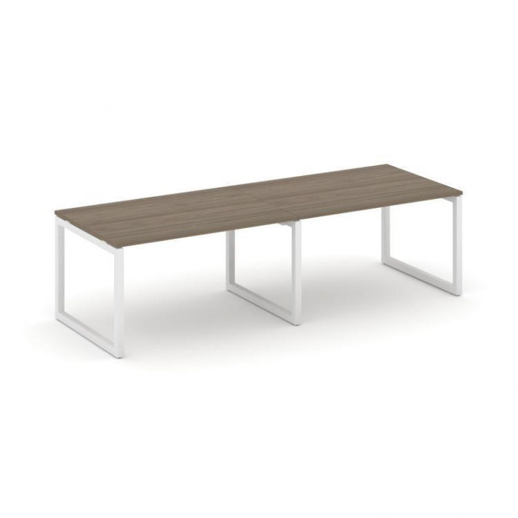 Стайл Проджект Стол переговорный SN-5O.SPRG-012.3 Вяз Благородный/Металл Белый 2360*980*750
