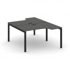 Style Project Рабочая станция эргоном. SN-5P.DRPA-011 Антрацит/Металл Черный 1380*1432/1992*750