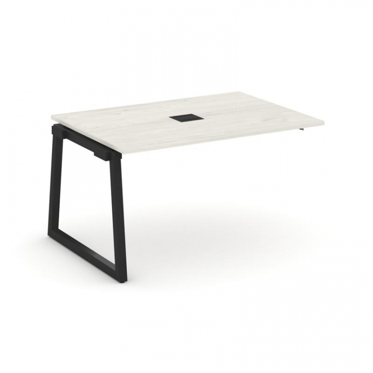 Style Project Проходной наб. элем. перег. стола SN-5T1.NSPRG-002 Дуб Наварра/Металл Черный/Заглушка