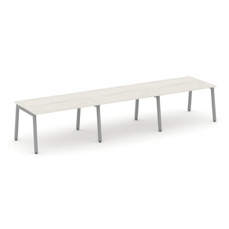 Style Project Стол переговорный SN-5A.SPRG-021.3 Дуб Наварра/Металл Серый 2940*980*750