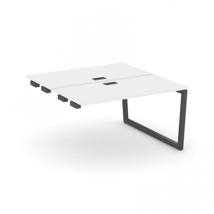 Style Project Стол-приставка к опор. элем. SN-5T2.DPRS-014 Белый/Металл Антрацит/Черный Пластик 1580