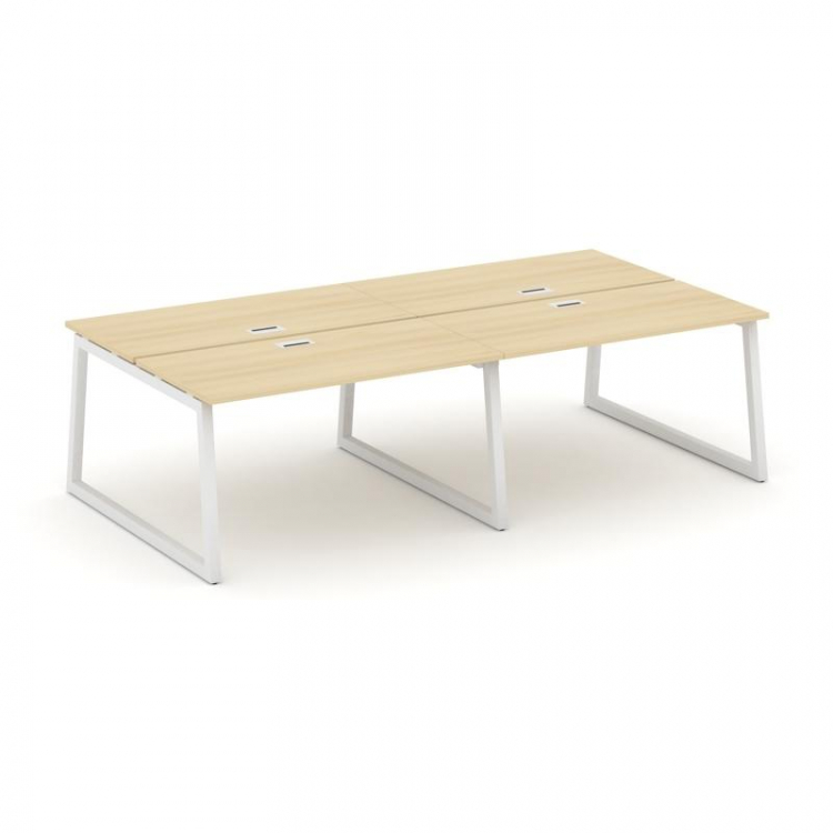 Style Project Рабочая станция 2-х сторон. SN-5T1.DRS-053 Акация Лорка/Металл Белый/Заглушка Пластик