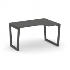 Style Project Стол рабочий эргоном. SN-5T2.SPA-012(R) Антрацит/Металл Антрацит/Черный Пластик 1580*7
