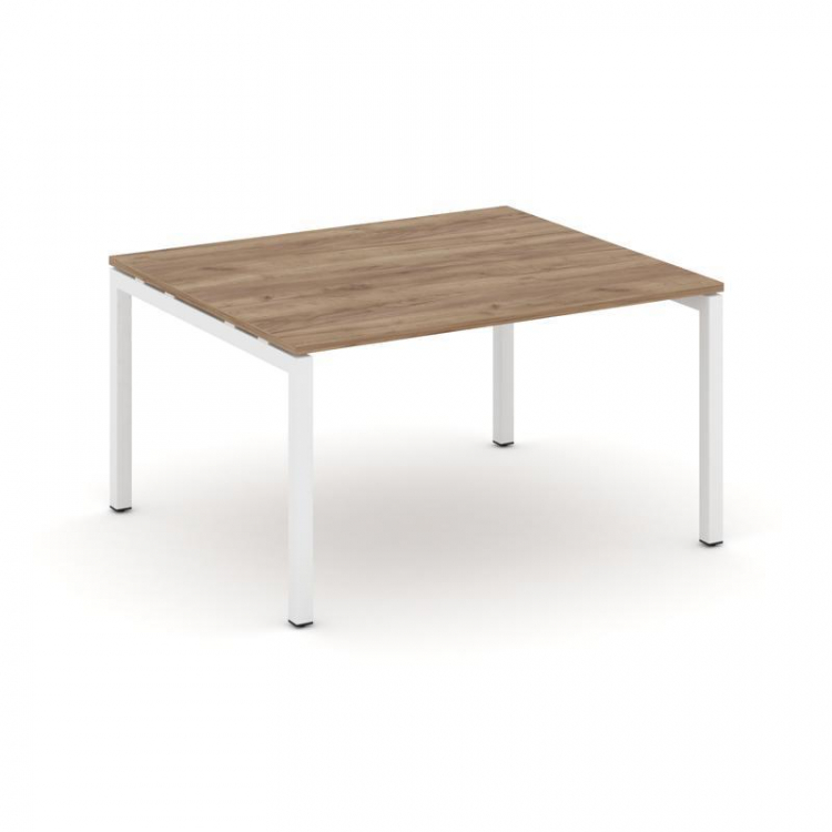 Style Project Стол переговорный SN-5P.SPRG-033.3 Дуб Табак/Металл Белый 1380*1180*750