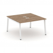 Style Project Рабочая станция 2-х сторон. SN-5A.DRS-013 Дуб Табак/Металл Белый 1380*1432*750