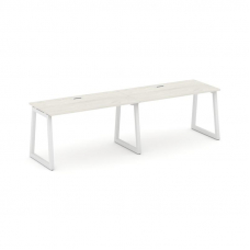 Style Project Рабочая станция 1 сторон. SN-5T1.ORS-023 Дуб Наварра/Металл Белый/Заглушка Пластик Бел