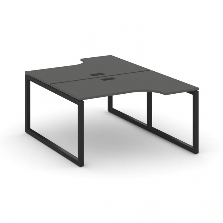 Style Project Рабочая станция эргоном. SN-5O.DRPA-022 Антрацит/Металл Черный 1580*1632/1992*750