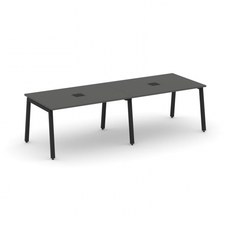 Style Project Стол переговорный SN-5A.SPRG-013 Антрацит/Металл Черный 2760*980*750