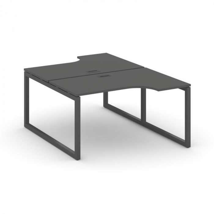 Style Project Рабочая станция эргоном. SN-5O.DRPA-011 Антрацит/Металл Антрацит 1380*1432/1992*750